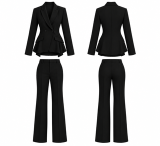 کت و شلوار زنانه مدل Asymmetric Tailored Navy برند MODAMOON